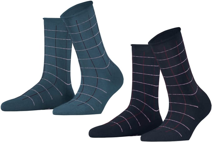 Esprit Sokken Checks 2-Pack
