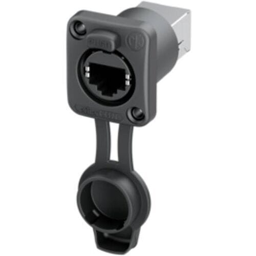 Neutrik etherCon Top airtight inbouwbus NE8FDPS-TOP Bus, inbouw Zwart 1 stuk(s)