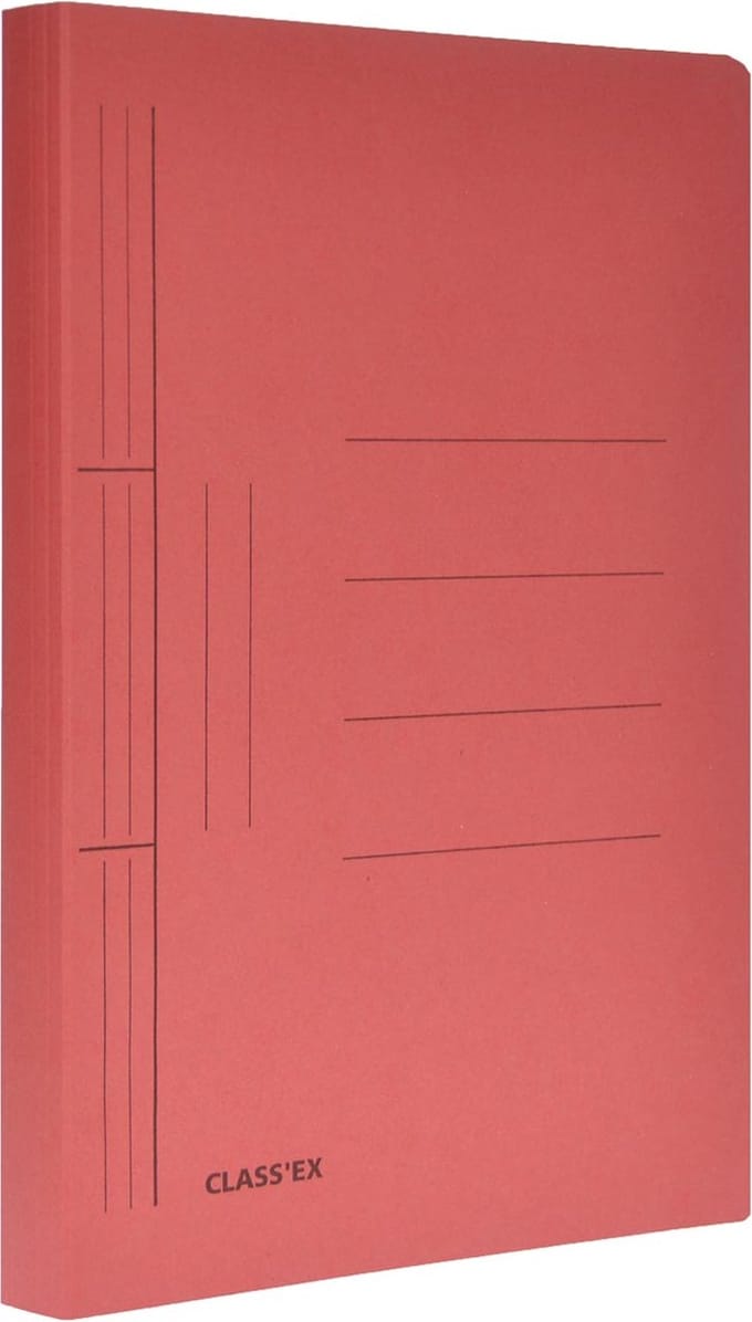 Class'ex hechtmap, ft 25 x 32 cm (voor ft A4), kers 100 stuks
