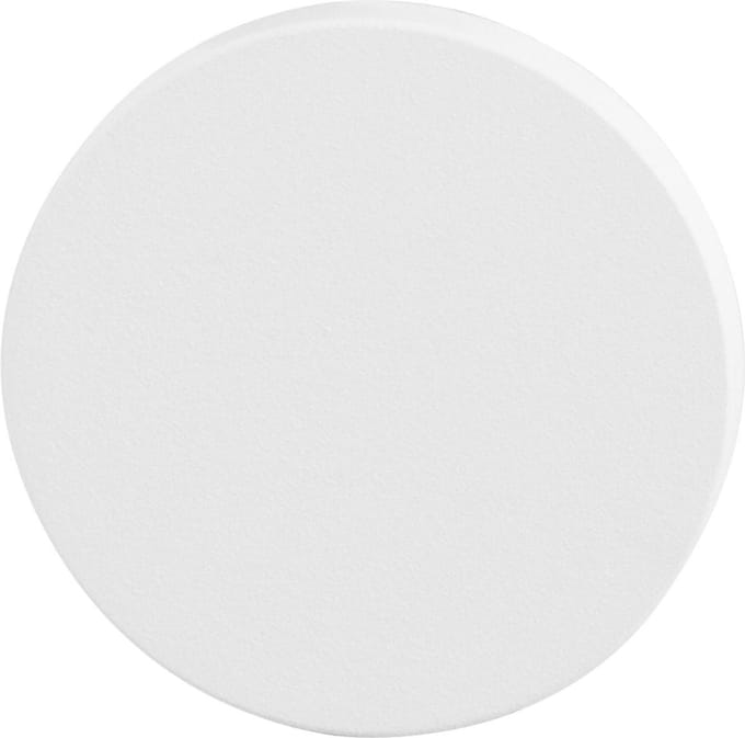 Blinde rozet - Wit - RVS - GPF -