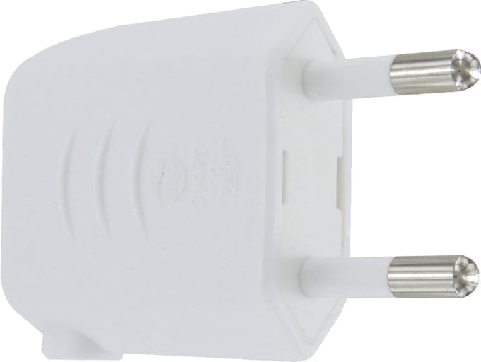 Euro Stroomplug 2.5A Zij Ingang Wit - 177092004 [10 Stuks]