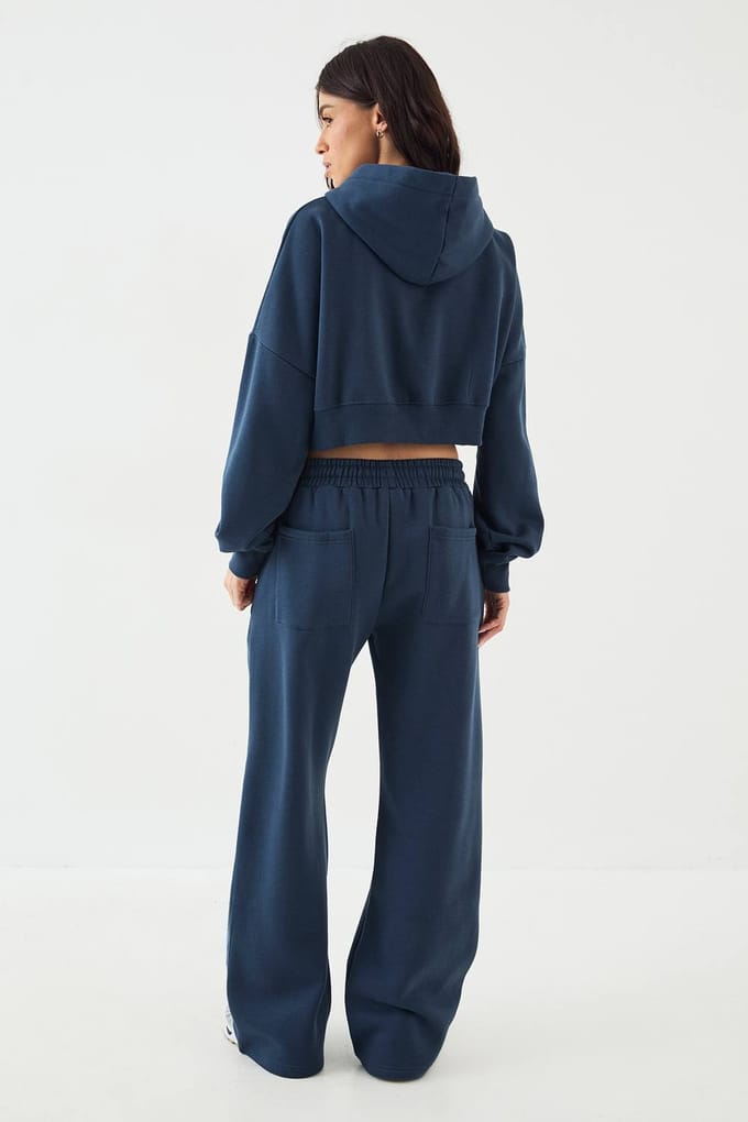 Dames DSGN Studio Rechte Pijp Jogger | Indigo | Maat: Large