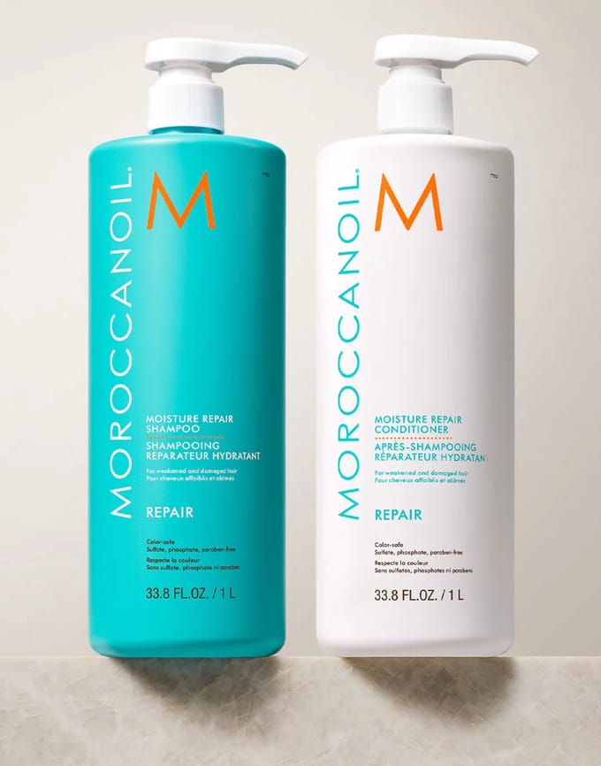 Moroccanoil Moisture Repair Shampoo & Conditioner Duo Set 1000ml