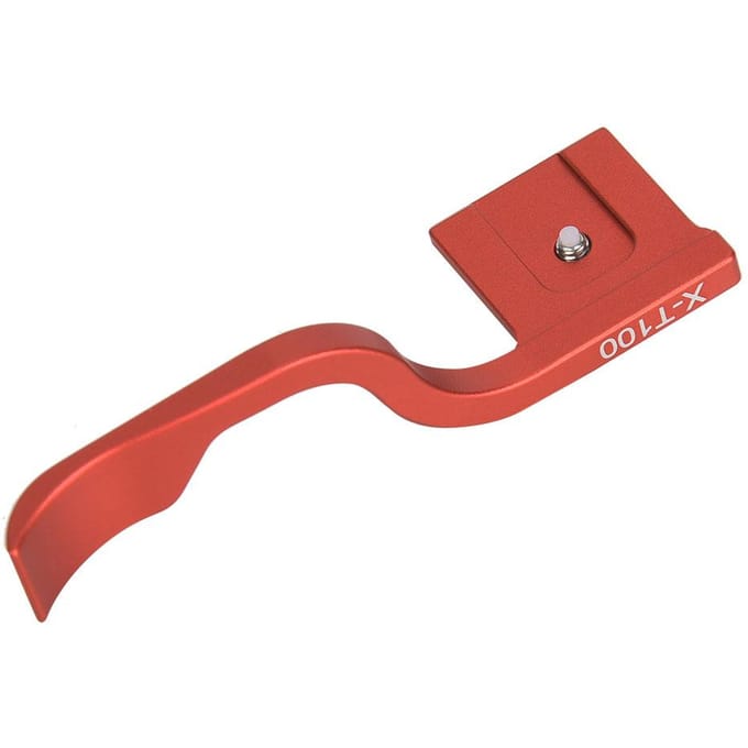 Aluminiumlegering Duimsteun Omhoog Handgreep Vervanging voor Fuji XT100 Systeemcamera Red rood