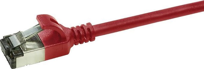 CAT6a U/FTP Ultraflex, 100% koper, rood, 0.3M