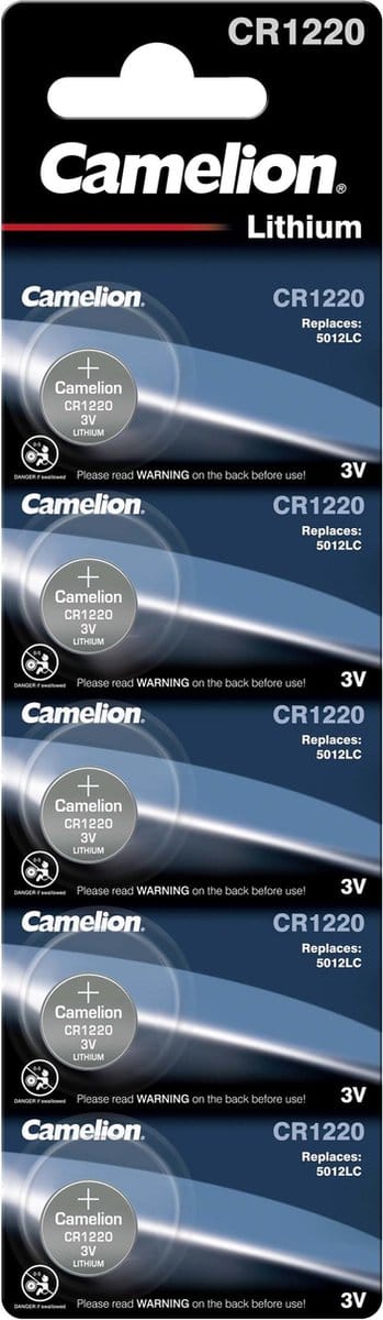 Camelion CR1220-BP5 Lithium knoopcel batterij