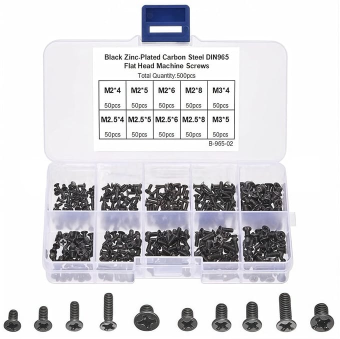 Gesorteerde set PC-schroeven - 500 stuks voor laptop en computer reparatie