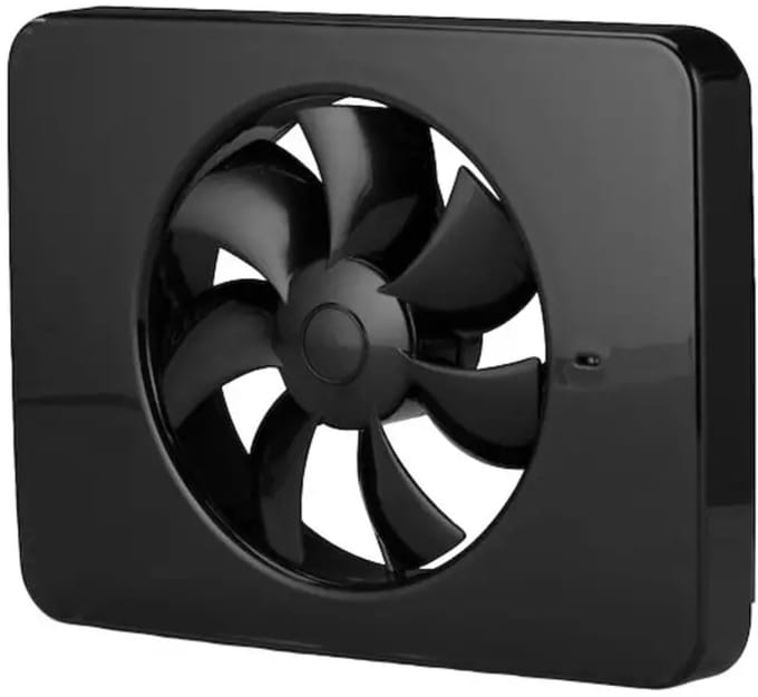 Vent-Axia Lo-Carbon IQ plafondventilator - Met vochtregeling - Zwart