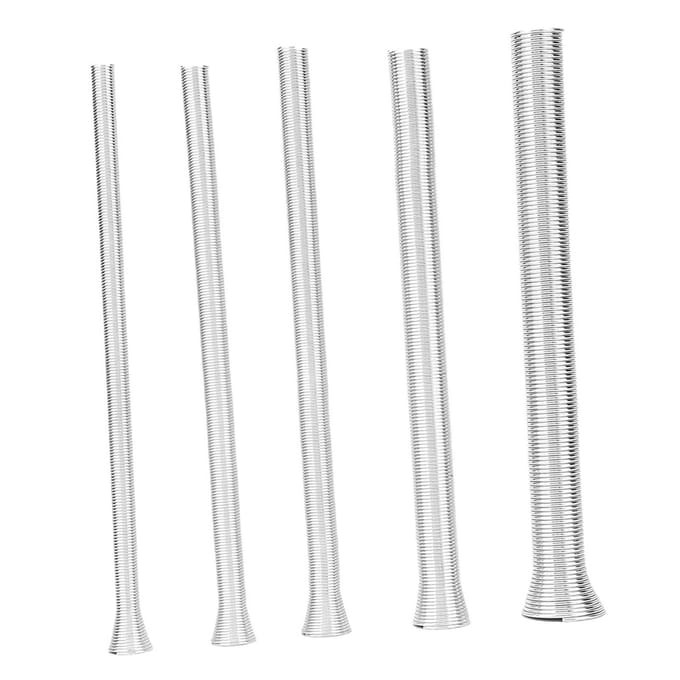5 Stuks 21cm Super Elastische Stalen Veerbuiger PVC Elektrische Draad Buigpijp white