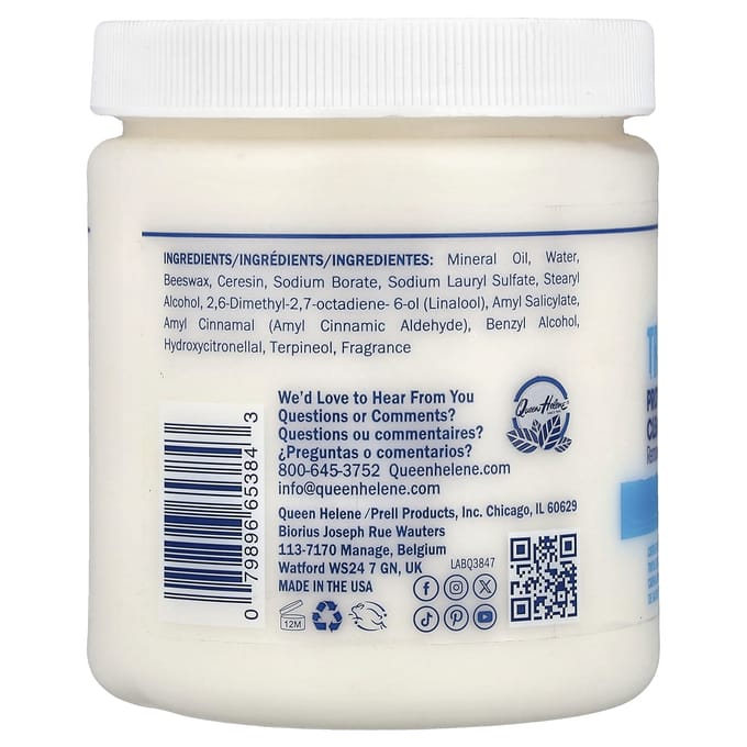 Queen Helene, Driemaal Geklopt, Professionele Reinigingscrème, 425g (15oz) white