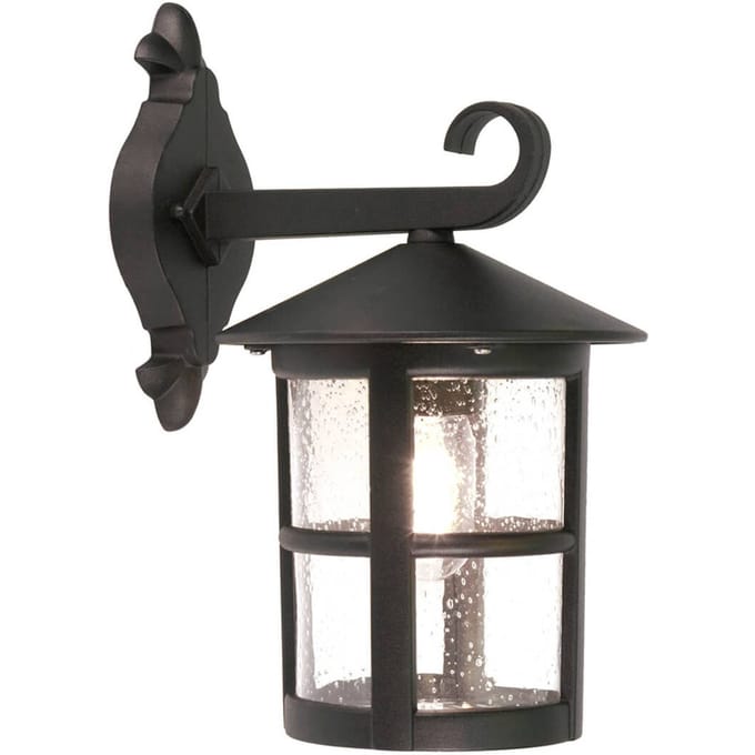 Elstead Lighting LED Wand Buitenlamp Hereford | 1X E27 Max 60W | Dimbaar | Black