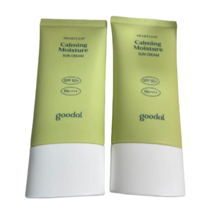 Goodal Clear Hartjesblad Kalmerende Vochtigheid Zonnecrème SPF50+ PA++++ (50 ml × 2) beige
