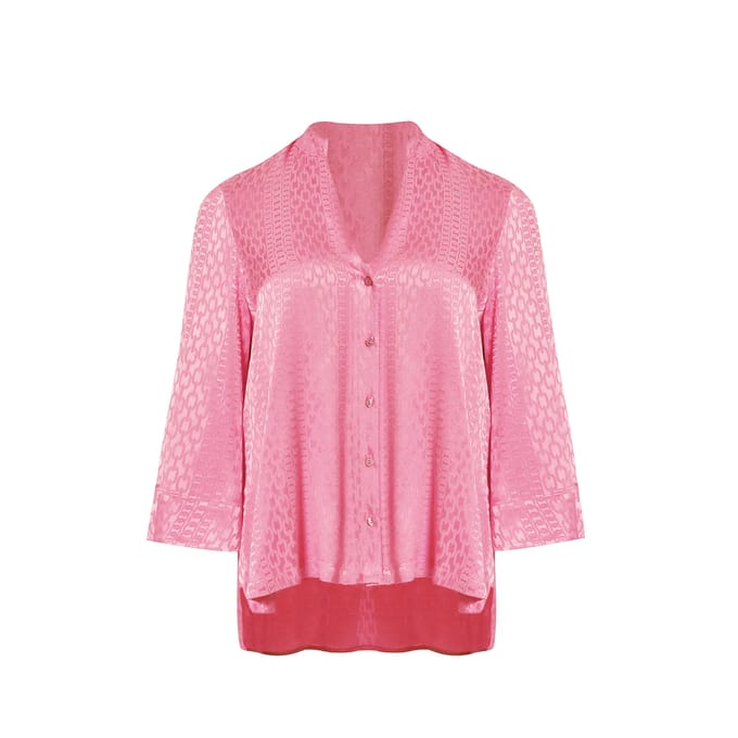 V-hals lange mouwen viscose blouse dames Mat Fashion