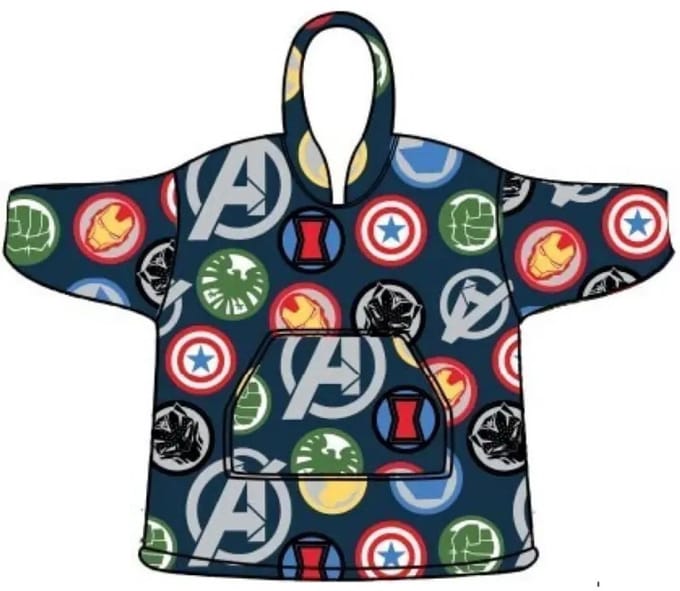 Marvel Avengers hoodie poncho maat XS - L - polyester
