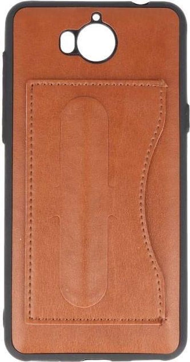 Standing TPU Wallet Case - Geschikt voor Huawei Y5 2017 Bruin