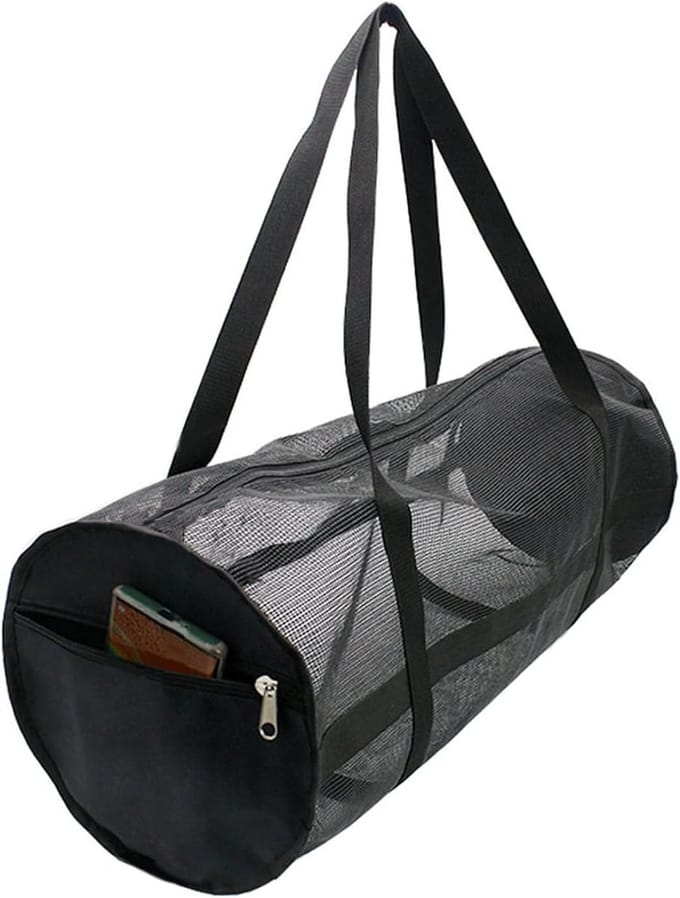 Duikuitrusting tas - Net tas - Watersport opslag - Opvouwbaar en ventilerend - 70 x 27 cm - Zwart