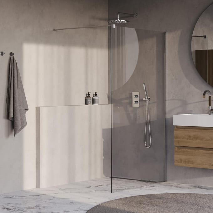 Brauer Oblivion - Inloopdouche - Helder Glas - 110 x 200 cm - incl. Glascoating - Chroom