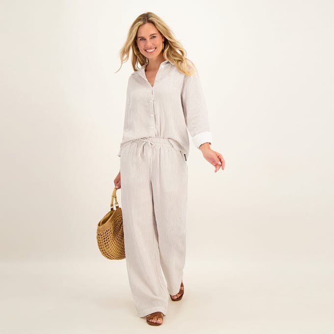 Je m'appelle Dames Blouse - Wit - Maat L
