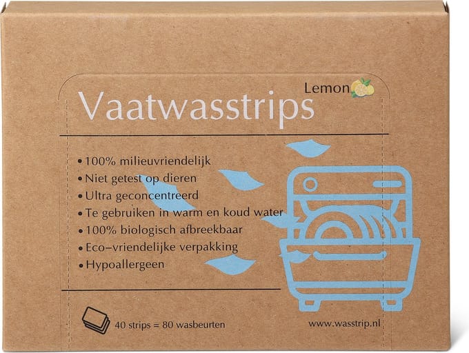 Vaatwasstrips 80 Wasbeurten – Vaatwas Strips – Dishwasher Sheets – Afwasstrips – Vaatwasmiddeldoekjes