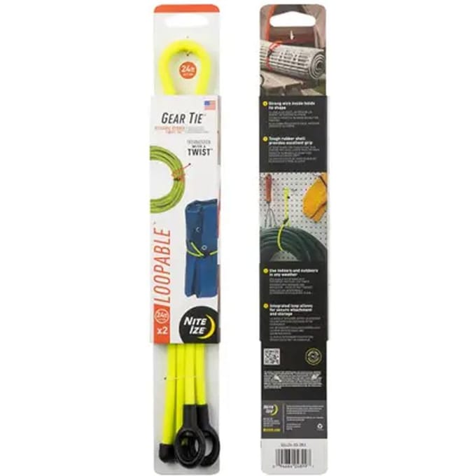 Nite Ize Gear Tie Loop Allesbinder Yellow 61CM