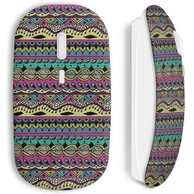 Souris Sans Fil Aztec style colorful