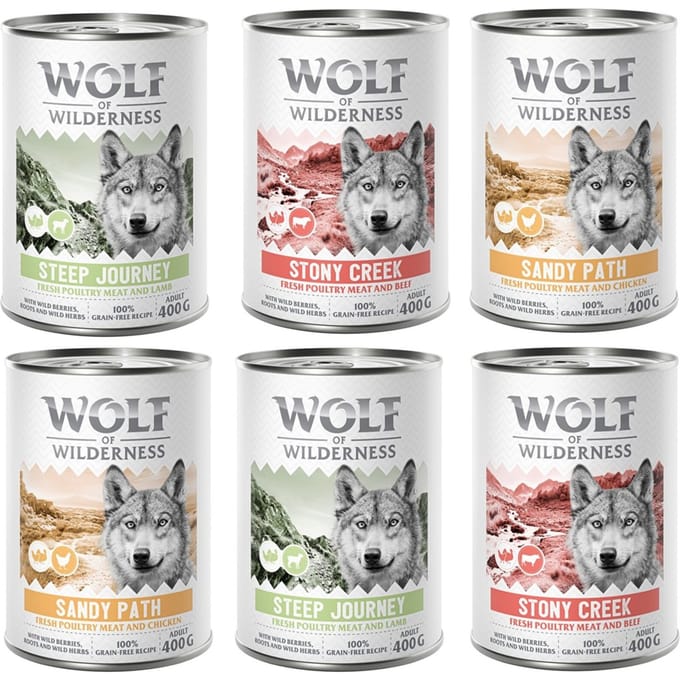 Wolf of Wilderness Adult 'Expedition' 6 x 400 g