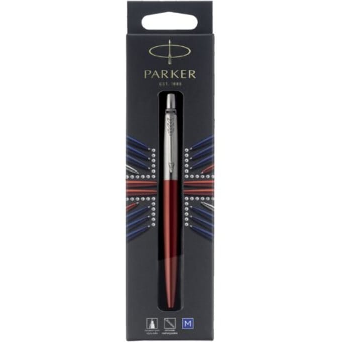 Parker Jotter Ballpoint Pen | Kensington Red | Medium Point Blue Ink