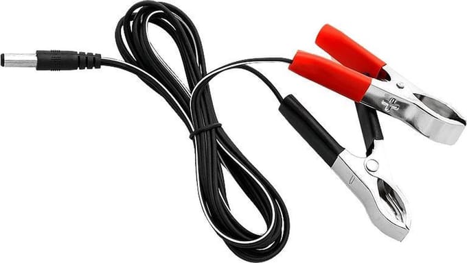 Accu Laadkabels Krokodillenbek met DC Plug - 1,2 Meter