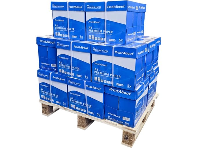 PrintAbout Premium A4 papier halve pallet (50.000 vel)