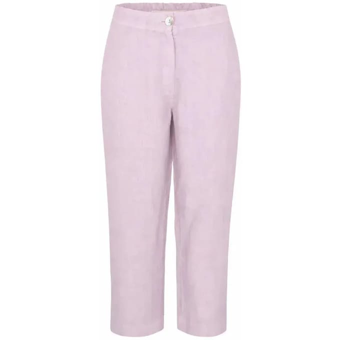 Linnen curve broek voor vrouw Haris Cotton