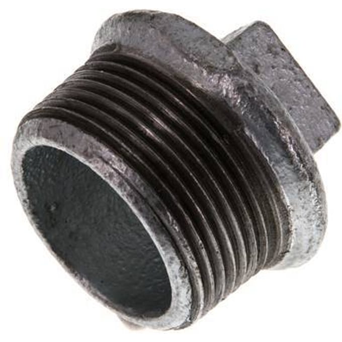 Plug R1 1/4'' Smeedbaar Gietijzer met Buitenvierkant 25bar [2 Stuks]