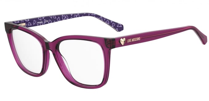 Moschino Love MOL638 Violet pattern lilac 54/16/140 WOMAN Brilmonturen
