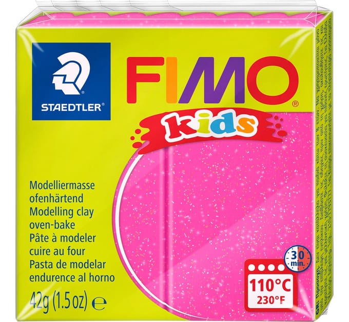 Staedtler Mod. clay FIMO kids glitter fuchsia