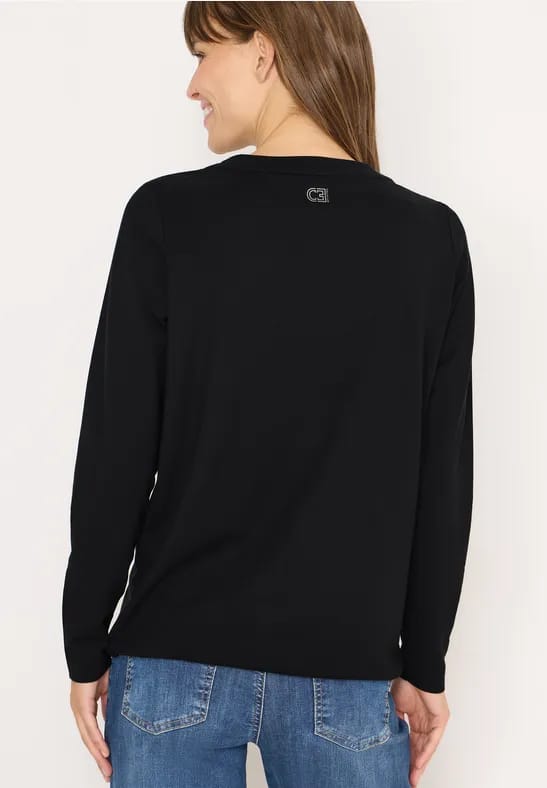 Shirt met lange mouwen en tekst