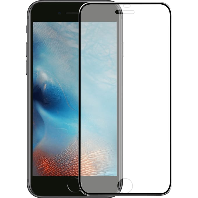 iPhone 6s Plus screenprotector gehard glas Edge to Edge - metaal