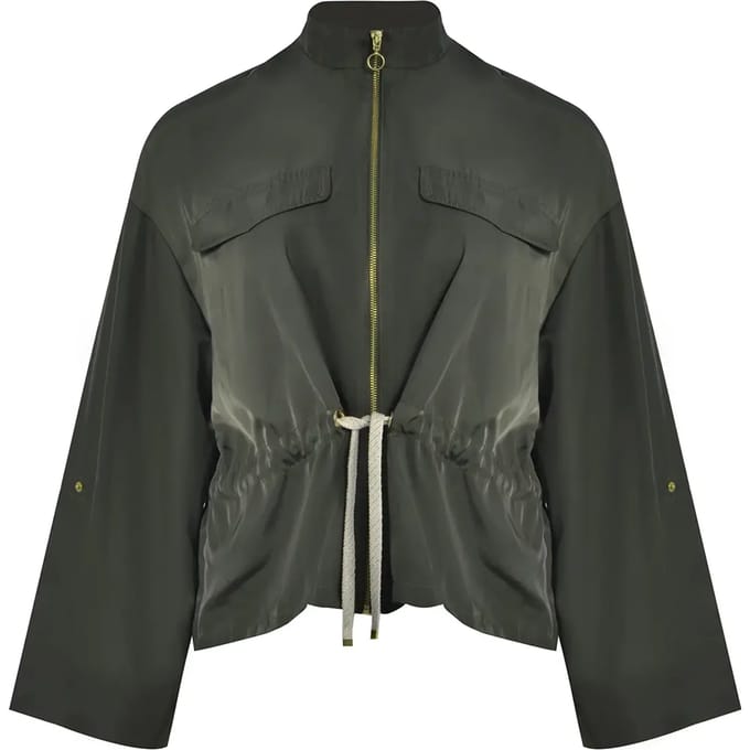 Veste met verstelbare taille koord voor dames Mat Fashion