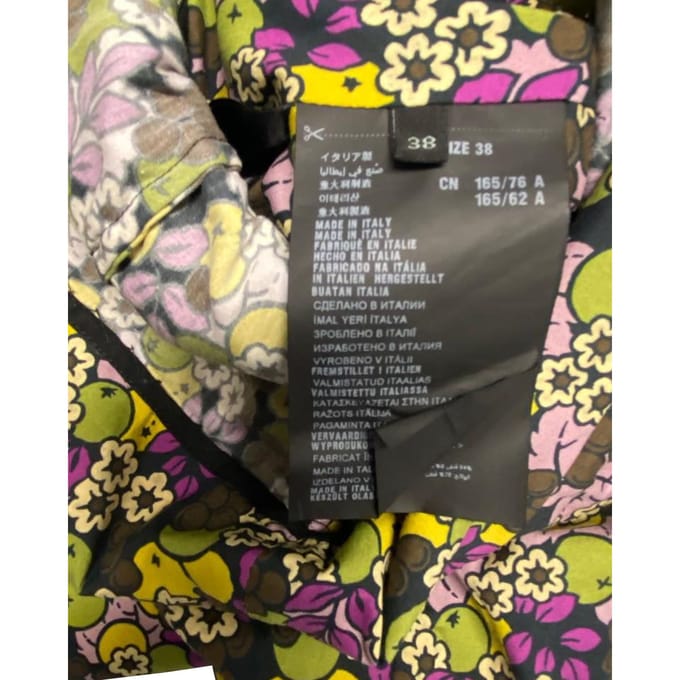 Prada Holliday & Brown bloemenjurk van veelkleurig polyester