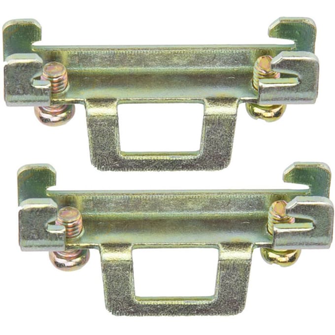 10 stuks Vaste Klem Bevestigingsclip voor 35mm DIN-rail (Metalen Model 11) beige