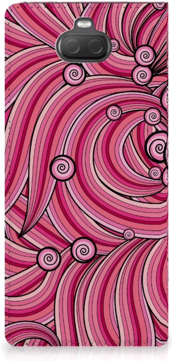 Sony Xperia 10 Plus Bookcase Swirl Pink