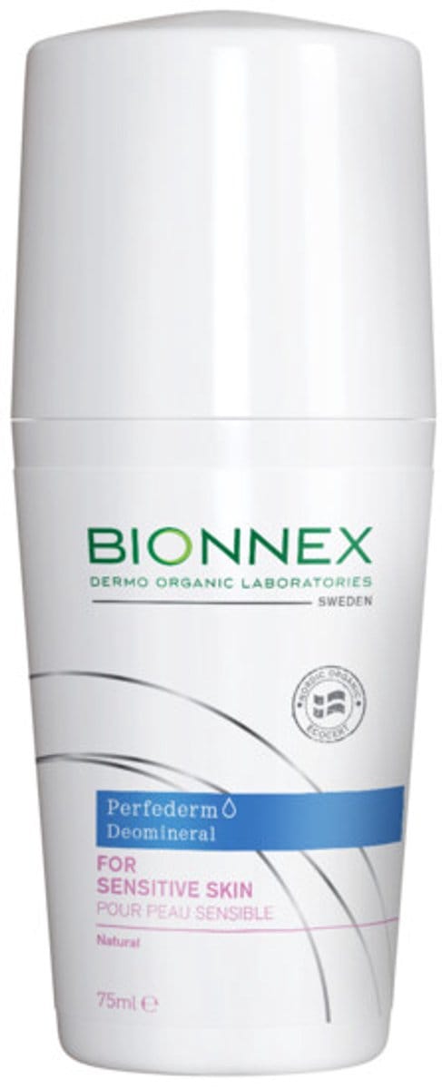 Bionnex - Perfederm Deomineral Roller Gevoelige Huid - 3 x 75 ml - Voordeelverpakking