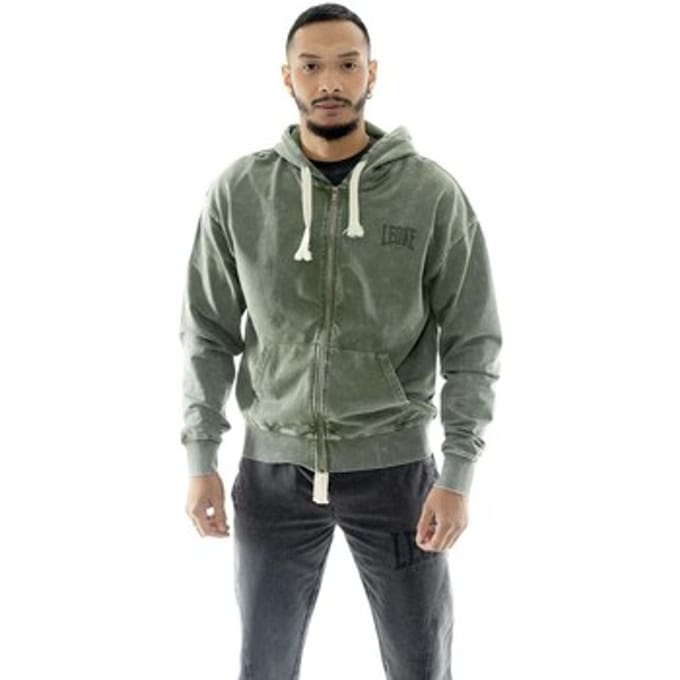 Capuchon sweaters Leone 1947 Man Hoody Full Zip Old Wash