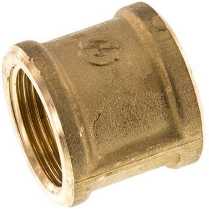 G 3/4'' Messing Ronde Sok 16 Bar [2 Stuks]