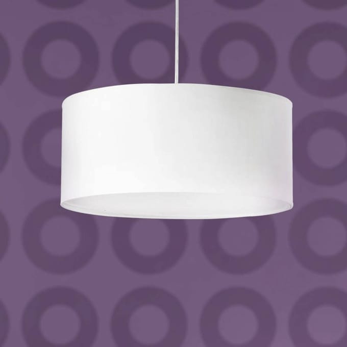 FARO BARCELONA Moderne hanglamp SEVEN wit