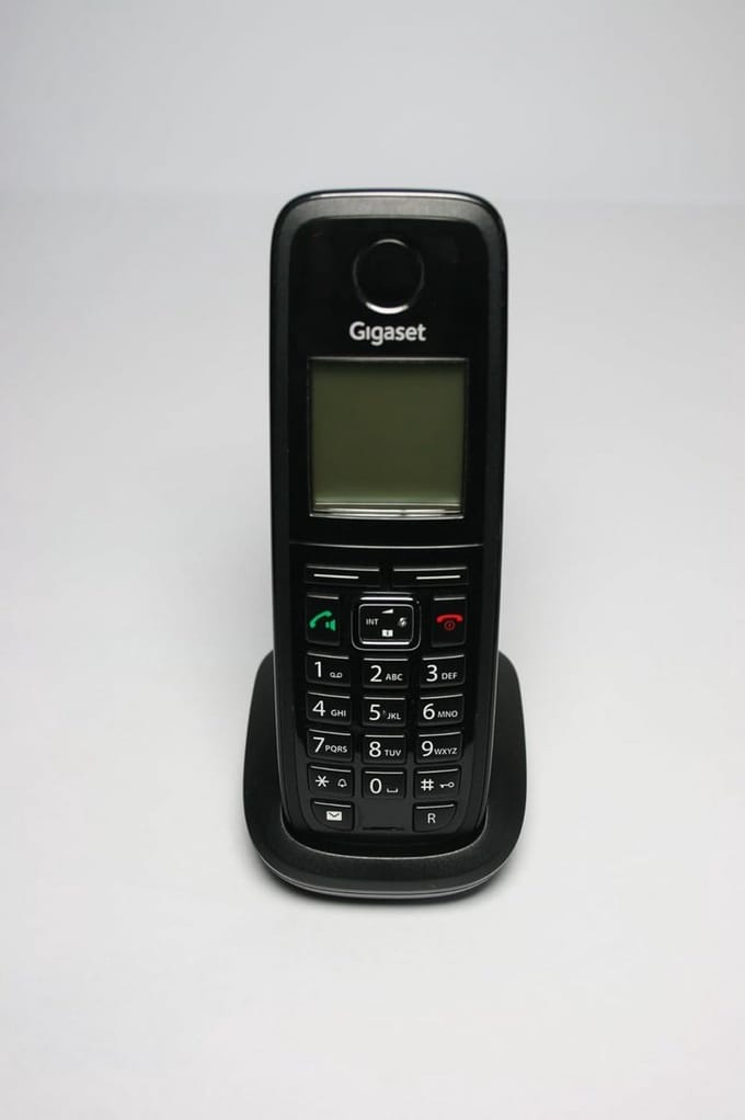 Extra Draadloze Telefoon Hoorn Zwart - Uitbreiding voor DECT Telefoonsysteem
