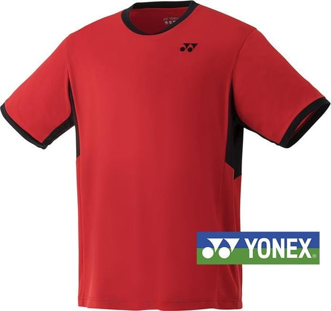 Yonex heren teamshirt - rood - maat L