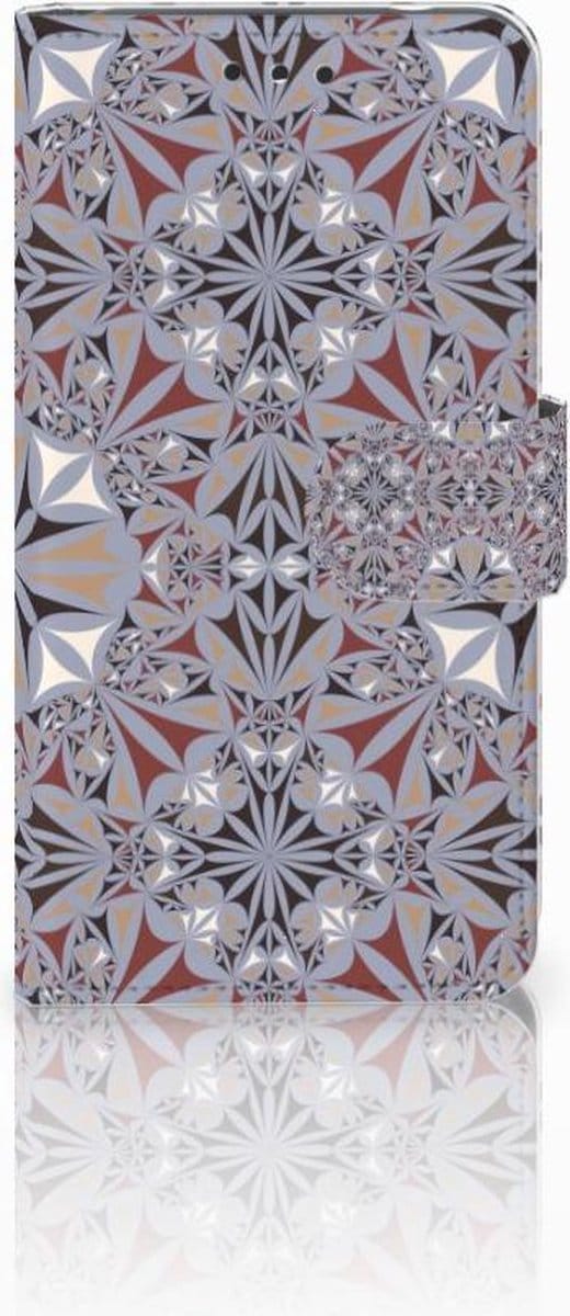 Boekhoesje voor Nokia 2 Bookcase Flower Tiles