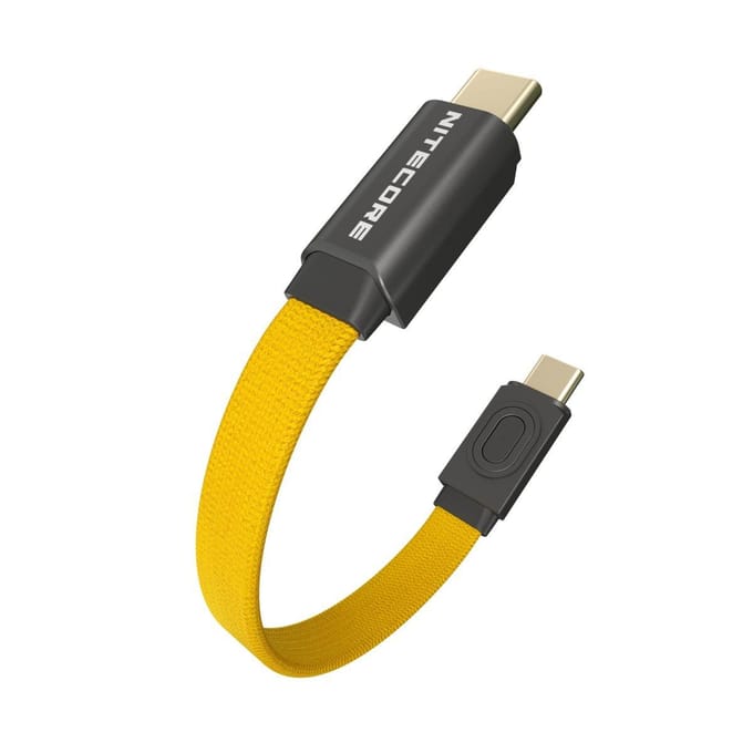 Korte USB-C kabel Nitecore NLink10 7cm 60W Snelladen