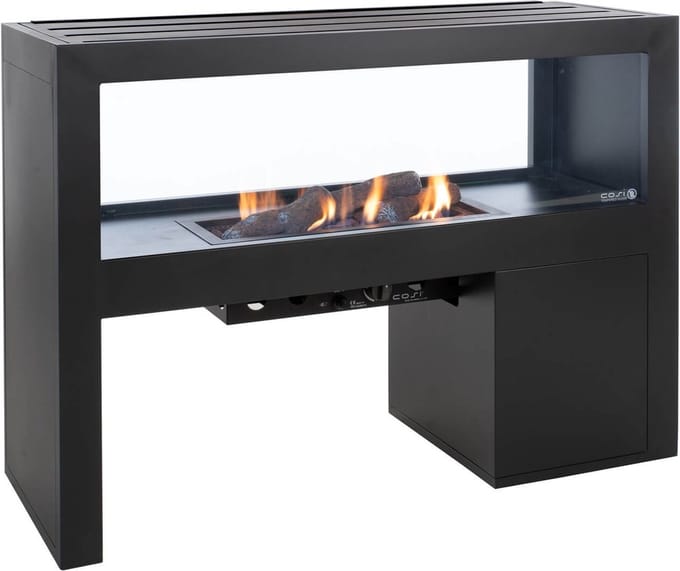 Cosi Fires - Cosivista Anthracite (120 cm) - Vuurtafels - Aluminium - Grijs