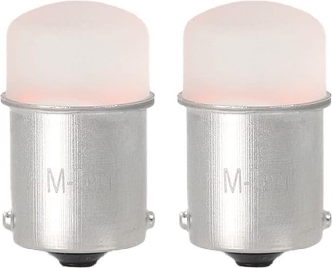 BA15S - 1156 - autolamp set - rood | R5W - R10W - 5007 - 2x 9-SMD LED | 3 Watt - 12V DC