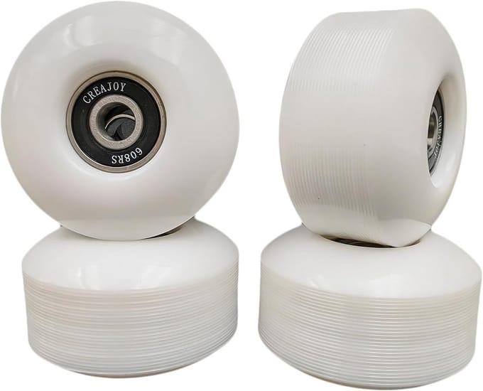 Set van 4 Skateboardwielen 52mm 95a met Pro Lagers